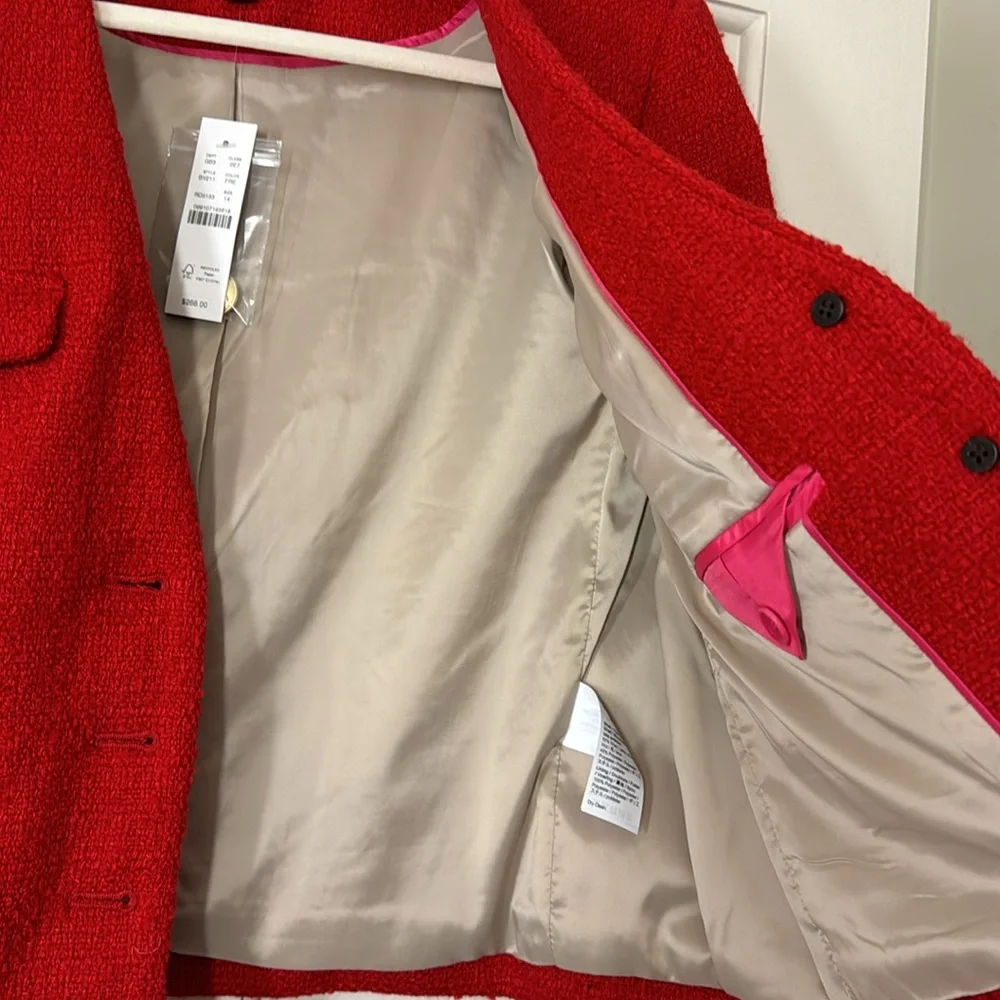 J.Crew V-neck lady jacket in maritime tweed BV211